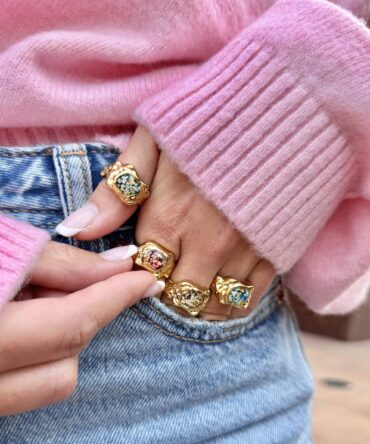 Anillo Tj floral